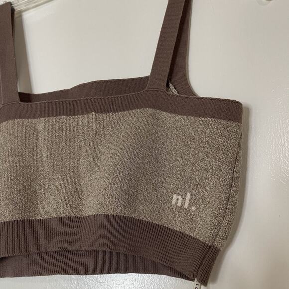 Nude Lucy Nude Active Knit Crop brown silt organic cotton Large - Picture 7 of 8